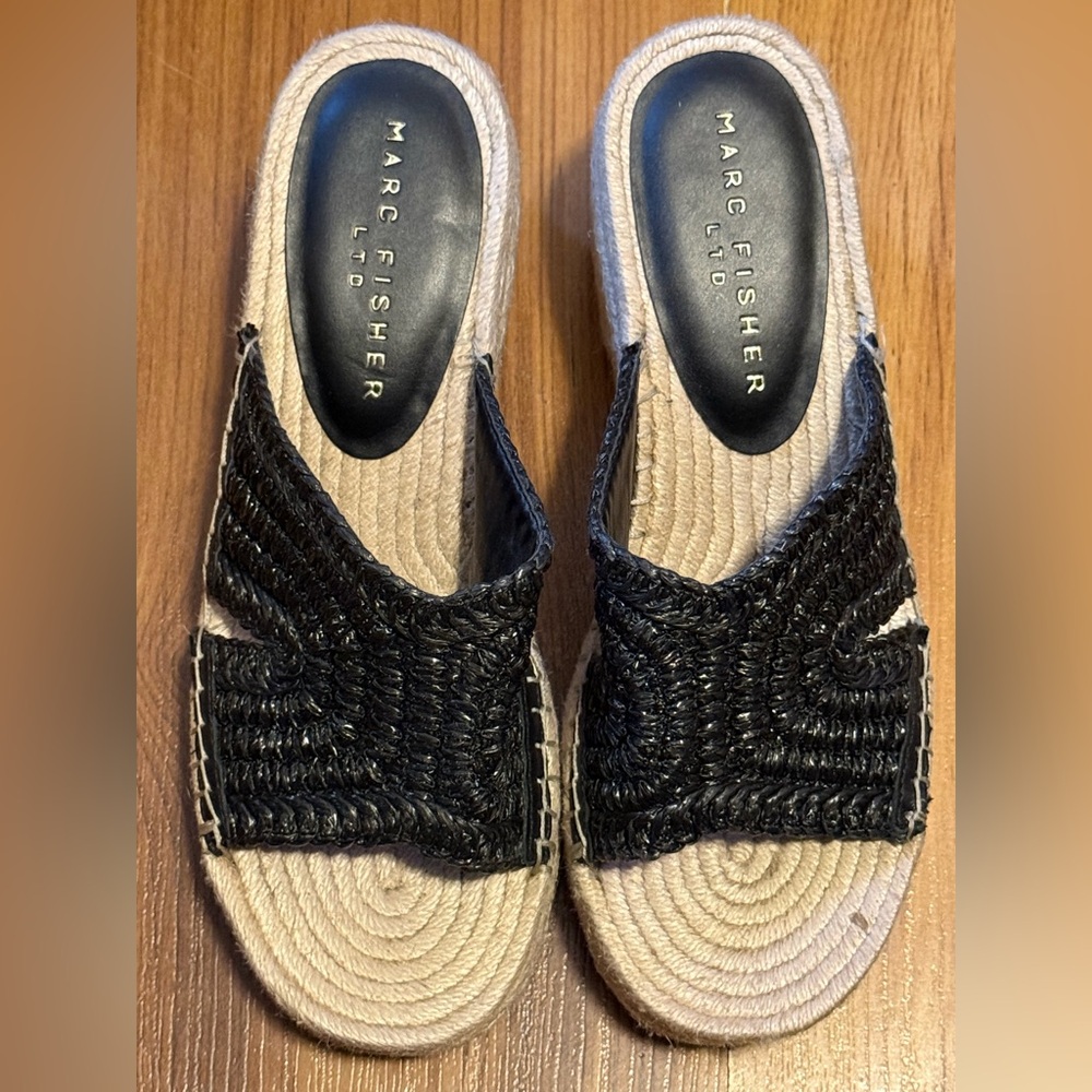Mark Fisher Ltd Women's Zakki Woven Espadrille Wedge Sandals